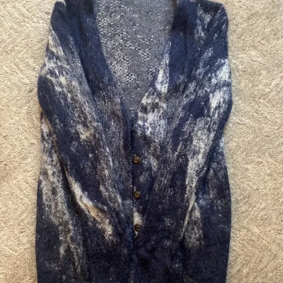 Balenciaga Long Fuzzy Cardigan